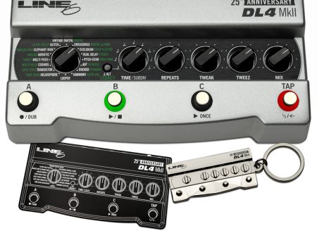 Line 6 DL4 MkII Delay Modeler Pedal - 25th Anniversary, Special-Edition Silver For Cheap