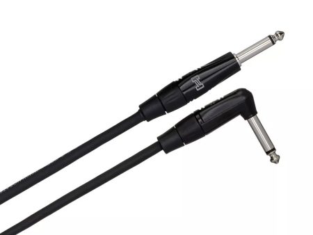 Hosa HGTR-010R REAN Straight to Angled 10FT 1 4  CABLE Online Hot Sale