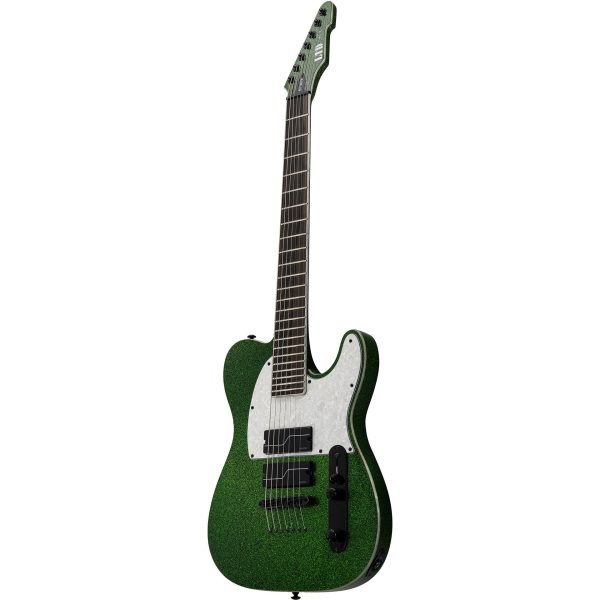 ESP LTD Stephen Carpenter SCT-607 Signature Baritone 7-String Guitar, Green Sparkle Online Sale