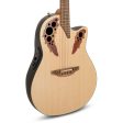 Ovation USA Pro Series Elite E-Acoustic Guitar - Natural For Sale