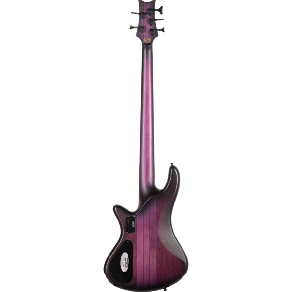 Schecter Stiletto Studio-5 5-String Bass Guitar - Transparent Purple For Sale