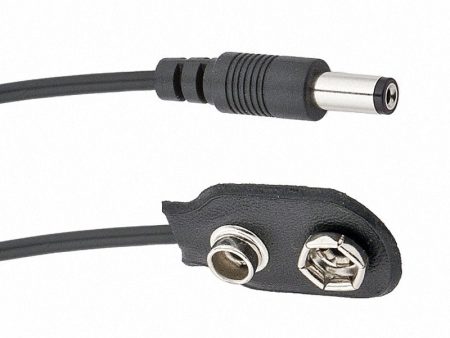 Voodoo Labs 9V Battery Snap Cable – Straight – 18″ Online Sale