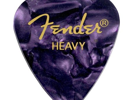 Fender 351 Premium Celluloid Guitar Picks 12-Pack - Purple Moto - Heavy Sale