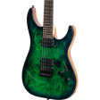 Schecter CR6 Electric Guitar - Aqua Burst Quilt Hot on Sale