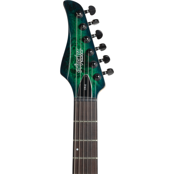 Schecter CR6 Electric Guitar - Aqua Burst Quilt Hot on Sale