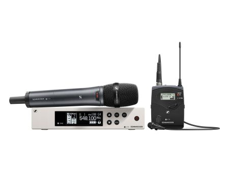 Sennheiser EW 100 G4-ME2 835-S Combo Handheld and Lavalier Mic System - G Band on Sale