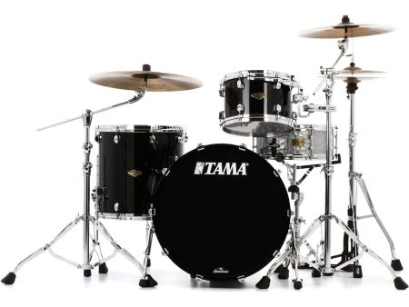 Tama Starclassic Walnut Birch Lacquer 3-Piece Shell Pack - Piano Black Hot on Sale