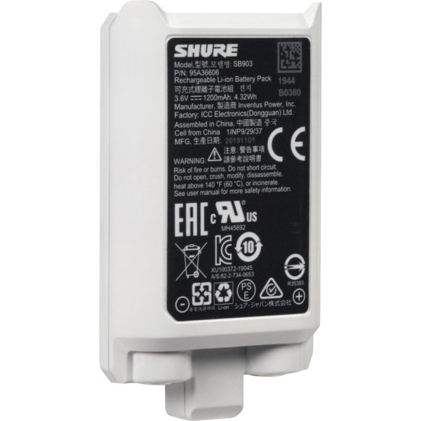 Shure SB903 Lithium Ion Rechargeable Battery Online Hot Sale