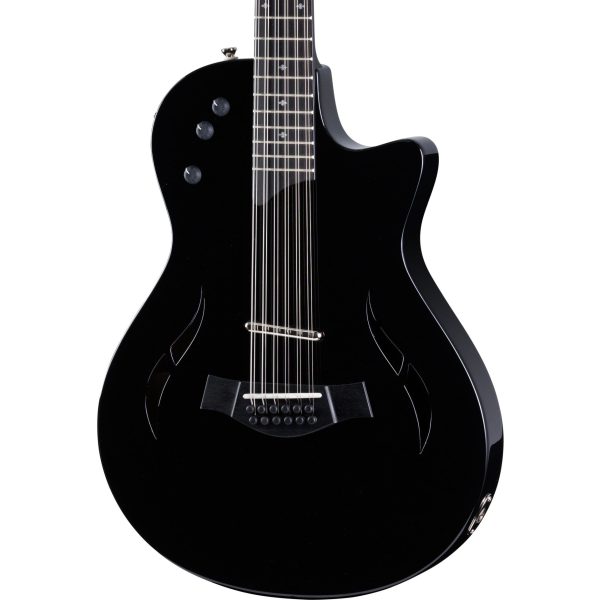 Taylor T5z-12 Classic DLX Special Edition Guitar - Black Fashion