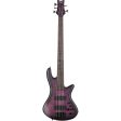 Schecter Stiletto Studio-5 5-String Bass Guitar - Transparent Purple For Sale