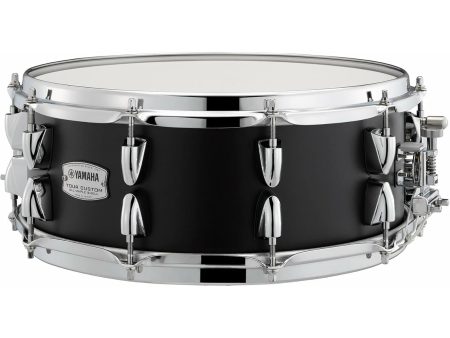 Yamaha TMS-1455LCS Tour Custom Maple 14  x 5.5  Snare Drum - Licorice Satin Online Hot Sale