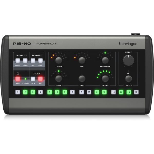 Behringer P16-HQ Powerplay Personal Mixer Hot on Sale