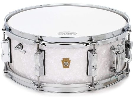 Ludwig 5.5x14 Legacy Mahogany “Jazz Fest” Snare Drum - White Marine Pearl For Discount