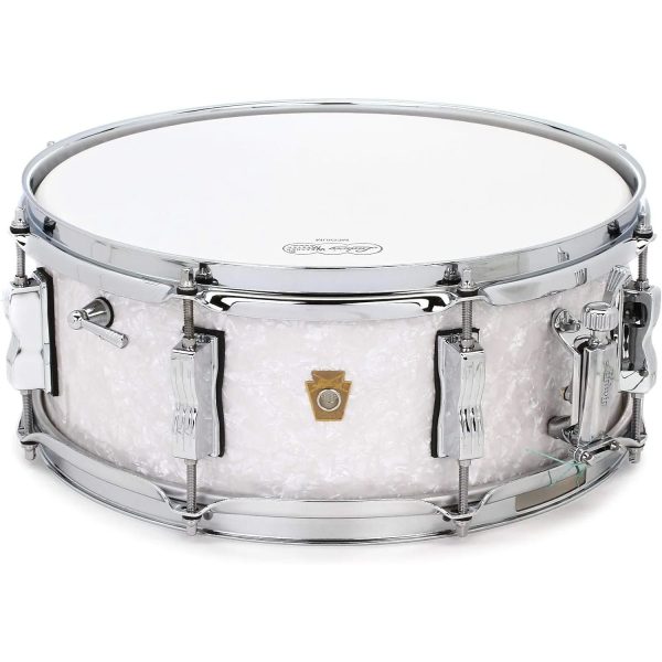 Ludwig 5.5x14 Legacy Mahogany “Jazz Fest” Snare Drum - White Marine Pearl For Discount