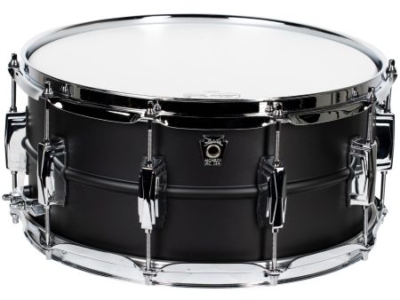 Ludwig Limited Edition 6.5x14 Brass Snare Drum, Stealth Matte Black Hot on Sale