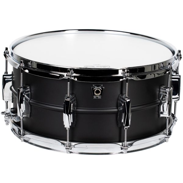 Ludwig Limited Edition 6.5x14 Brass Snare Drum, Stealth Matte Black Hot on Sale