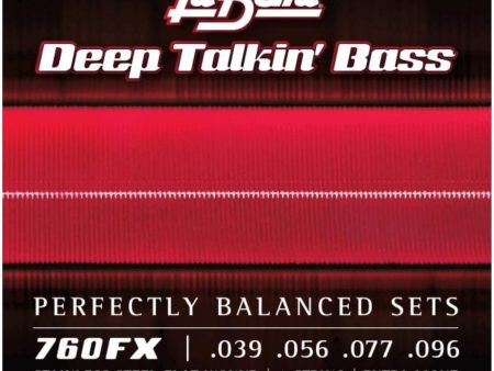 La Bella 760FX Deep Talkin’ Bass Stainless Steel Flat Wound Extra Light Bass Guitar String Online Sale