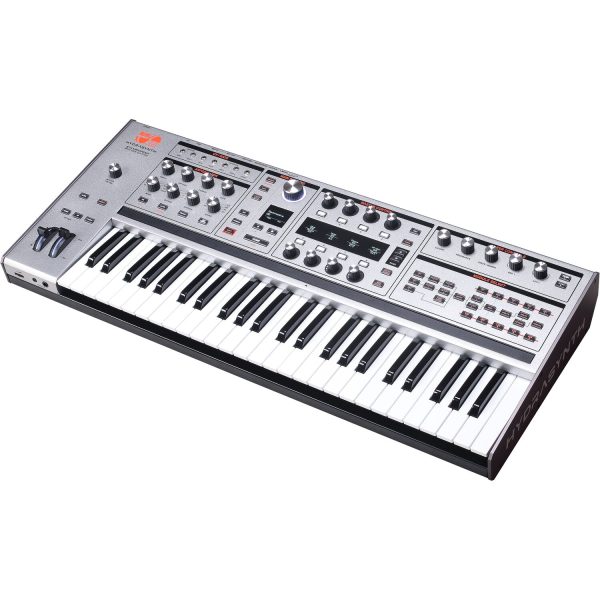 ASM Hydrasynth Keyboard 8-Voice Digital Wave-Morphing Synthesizer - Limited-Edition Silver Online now