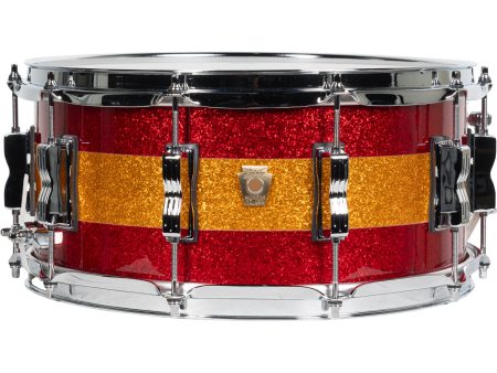 Ludwig Limited Edition Classic Maple 6.5x14 Snare Drum - Red Gold Red Sparkle Sale