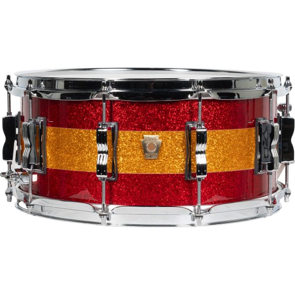 Ludwig Limited Edition Classic Maple 6.5x14 Snare Drum - Red Gold Red Sparkle Sale