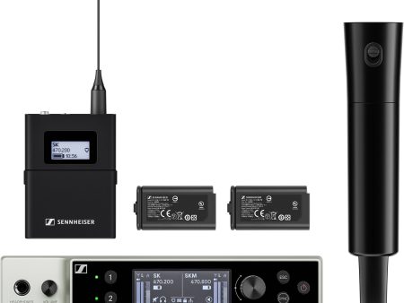 Sennheiser EW-DX SK SKM-S Base Set Combo Wireless Handheld and Bodypack Transmitter System - R1-9 Band For Discount