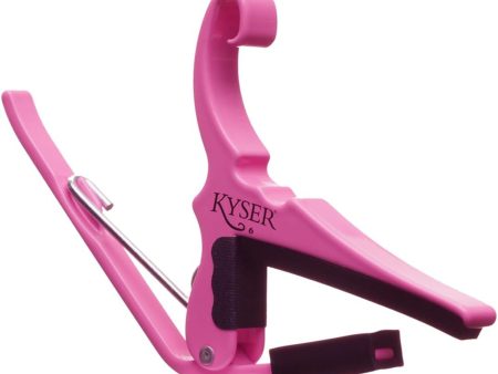 Kyser Quick-Change Guitar Capo - Pink Revival For Sale