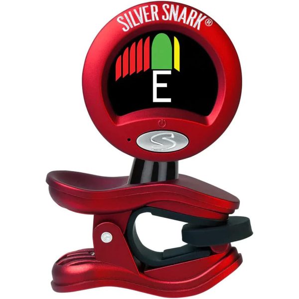 Snark SIL-RED Snark Hyper-Fast Clip-On Chromatic Tuner - Red Silver Hot on Sale