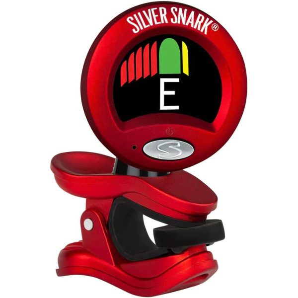 Snark SIL-RED Snark Hyper-Fast Clip-On Chromatic Tuner - Red Silver Hot on Sale