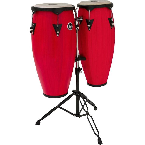 Latin Percussion LP City Conga Set - Alto Music Exclusive Satin Red Fashion