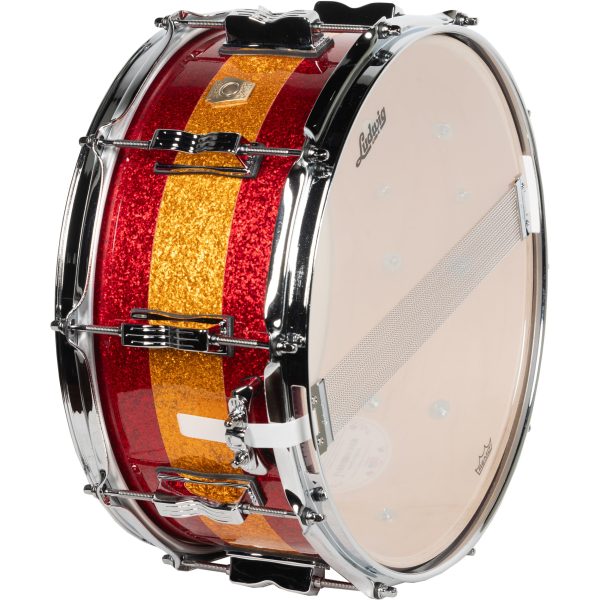 Ludwig Limited Edition Classic Maple 6.5x14 Snare Drum - Red Gold Red Sparkle Sale