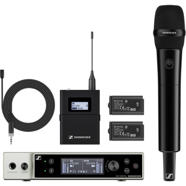 Sennheiser EW-DX MKE 2 835-S Combo Wireless Handheld and Lavalier Mic System - R1-9 For Discount