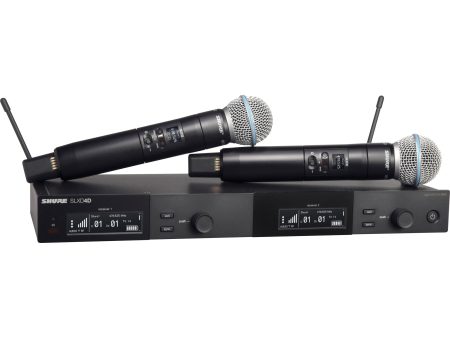 Shure SLXD24D B58 Digital Wireless Dual Handheld Mic System - G58 Band Online Sale