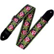 Levy s MC8JQ Woven Fabric Guitar Strap - Pink Floral Hot on Sale