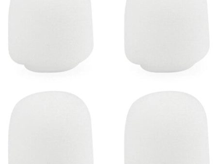 Shure Snap-Fit Lavalier Foam Windscreen (White, 4-Pack) Online Sale