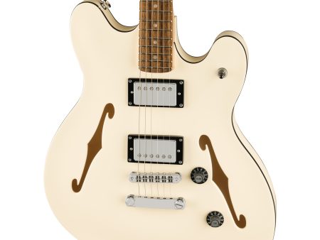 Squier Affinity Series Starcaster Deluxe Semi-Hollowbody - Laurel Fingerboard, Olympic White For Discount