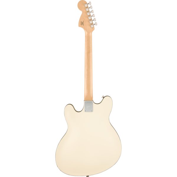 Squier Affinity Series Starcaster Deluxe Semi-Hollowbody - Laurel Fingerboard, Olympic White For Discount