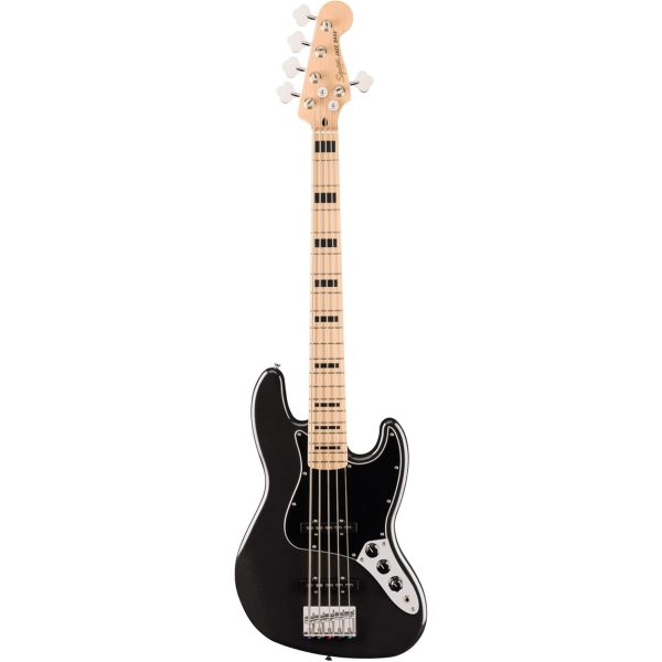 Squier Affinity Series Active Jazz Bass V - Black Metallic Online Hot Sale