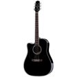 Takamine Dreadnought Cutaway Left Handed Acoustic Electric Guitar - Gloss Black on Sale