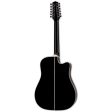 Takamine Legacy 12-String Acoustic Electric Guitar - Black Fashion