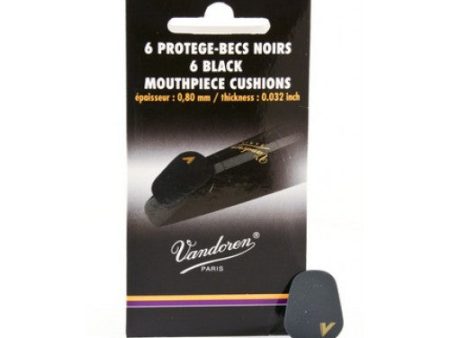 Vandoren VMCX6 6 Thick Black Mouthpiece Cushions Online Sale