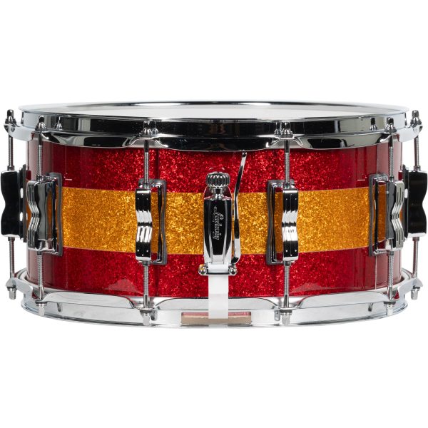 Ludwig Limited Edition Classic Maple 6.5x14 Snare Drum - Red Gold Red Sparkle Sale