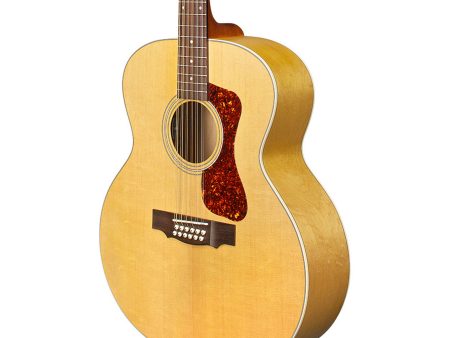 Guild F2512E Arched Back 12-String Jumbo Acoustic Electric Guitar with Gig Bag (3833614821) For Discount