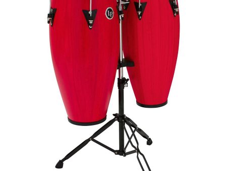 Latin Percussion LP City Conga Set - Alto Music Exclusive Satin Red Fashion