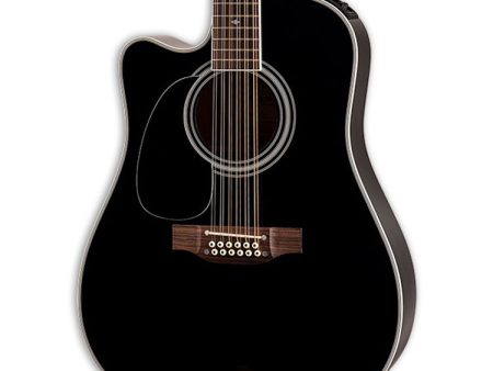 Takamine Legacy 12-String Acoustic Electric Guitar - Black Fashion