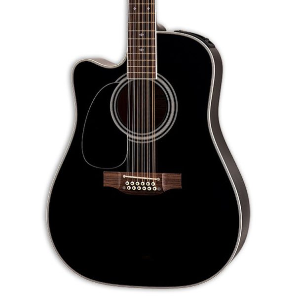 Takamine Legacy 12-String Acoustic Electric Guitar - Black Fashion