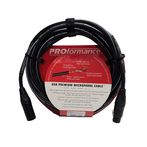 ProFormance USA Premium Mic Cable 15ft For Sale