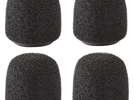 Shure Snap-Fit Lavalier Foam Windscreen (Black, 4-Pack) Online