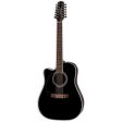 Takamine Legacy 12-String Acoustic Electric Guitar - Black Fashion