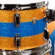 Ludwig Classic Maple Limited Edition 3-Piece Shell Kit - Blue Gold Blue Sparkle Sale