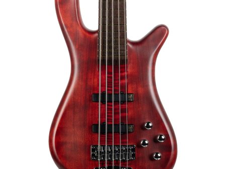 Warwick Pro Streamer Stage I 5 String Bass - Burgundy Red Transparent Satin on Sale